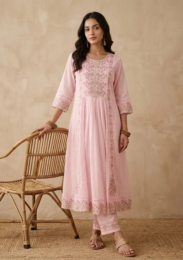 Baby_Pink_Threadwork_Cotton_Readymade_Salwar_Suit