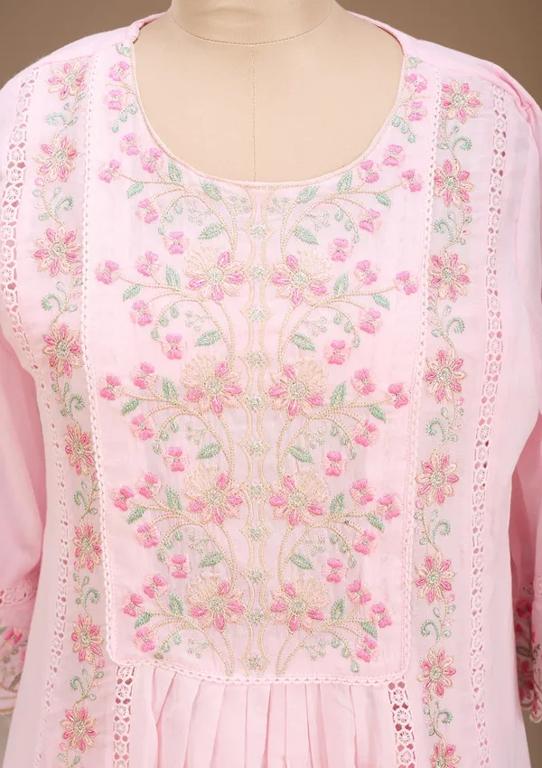 Baby_Pink_Threadwork_Cotton_Readymade_Salwar_Suit
