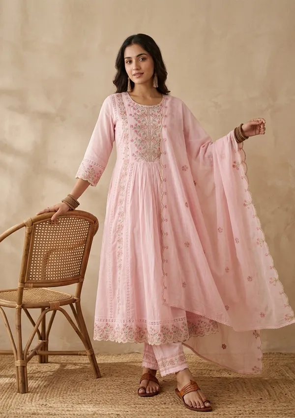 Baby_Pink_Threadwork_Cotton_Readymade_Salwar_Suit