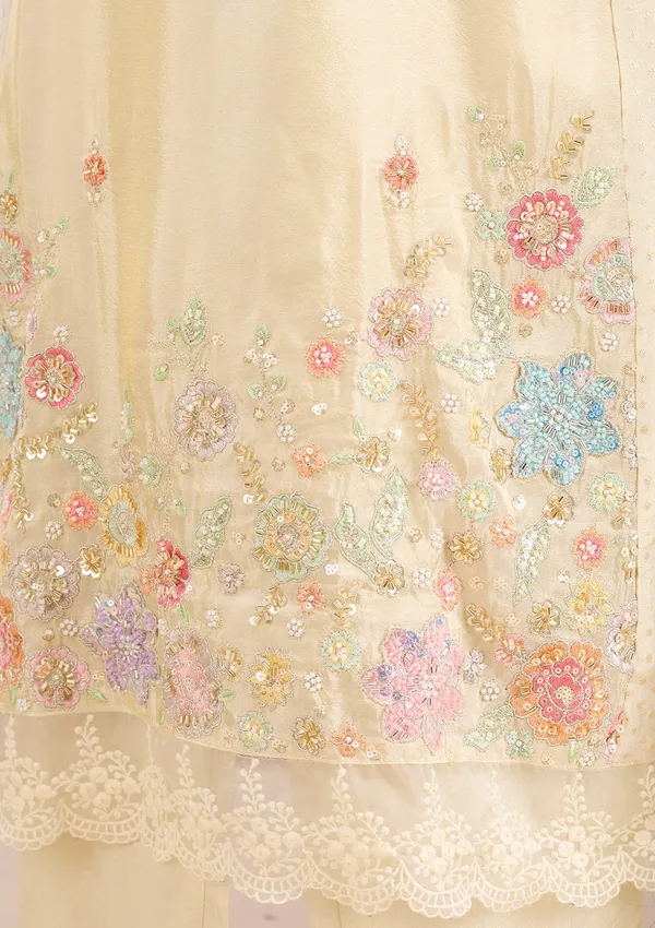Cream_Cutdana_Tissue_Readymade_Salwar_Suit