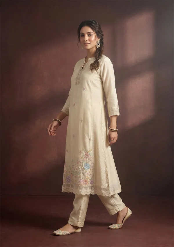 Cream_Cutdana_Tissue_Readymade_Salwar_Suit