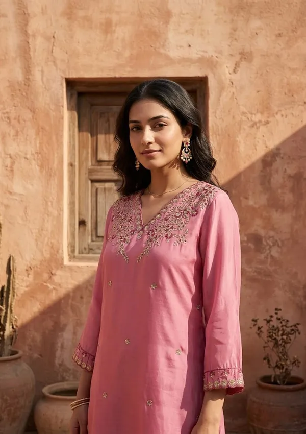 Onion_Pink_Threadwork_Semi_Crepe_Readymade_Salwar_Suit