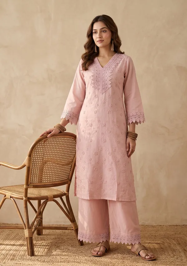 Baby_Pink_Threadwork_Cotton_Readymade_Salwar_Suit