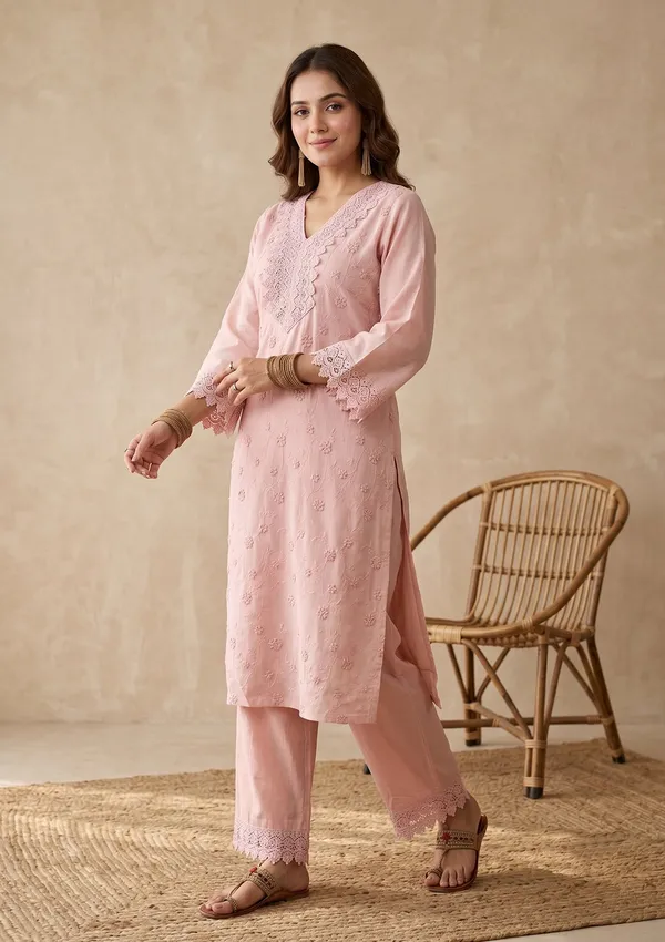 Baby_Pink_Threadwork_Cotton_Readymade_Salwar_Suit