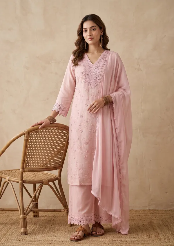 Baby_Pink_Threadwork_Cotton_Readymade_Salwar_Suit