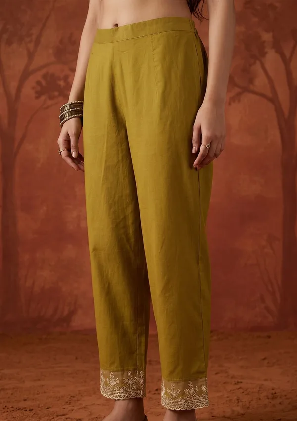 Mehandi_Green_Threadwork_Organza_Readymade_Salwar_Suit