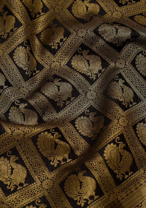 Black_Dharmavaram_Pure_Silk_Saree