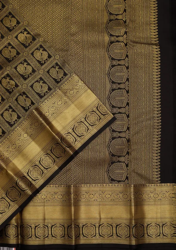 Black_Dharmavaram_Pure_Silk_Saree