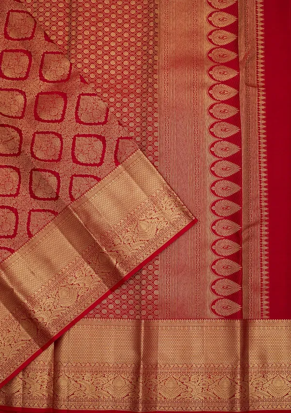 Red_Dharmavaram_Pure_Silk_Saree