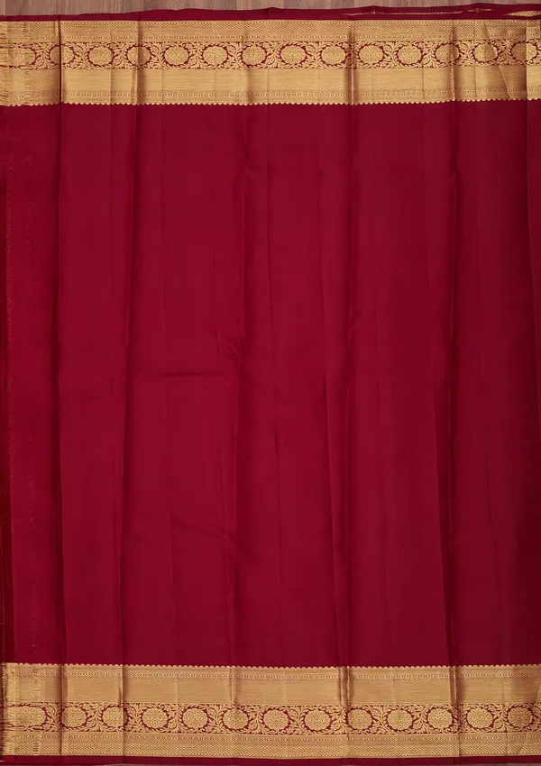 Maroon_Dharmavaram_Pure_Silk_Saree