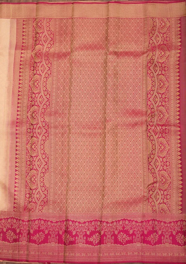 Cream_Dharmavaram_Art_Silk_Saree