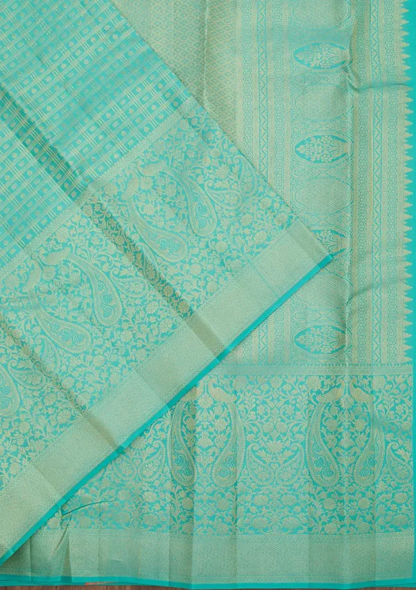 Sea_Green_Dharmavaram_Pure_Silk_Saree