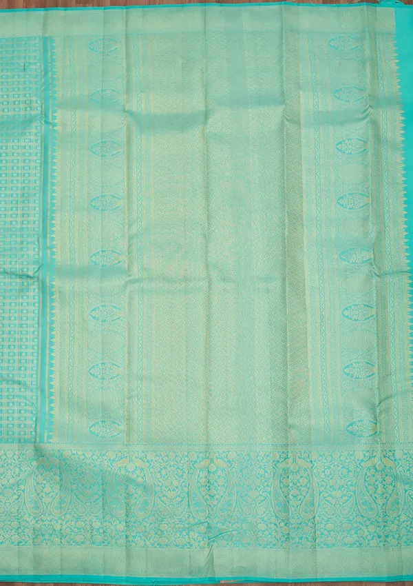 Sea_Green_Dharmavaram_Pure_Silk_Saree