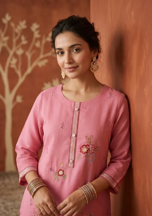 Onion_Pink_Threadwork_Art_Silk_Readymade_Salwar_Suit