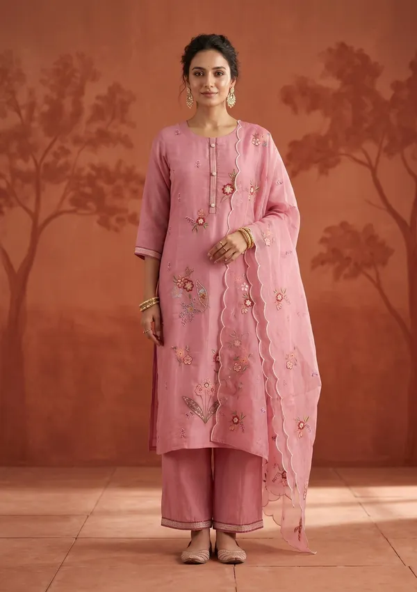 Onion_Pink_Threadwork_Art_Silk_Readymade_Salwar_Suit