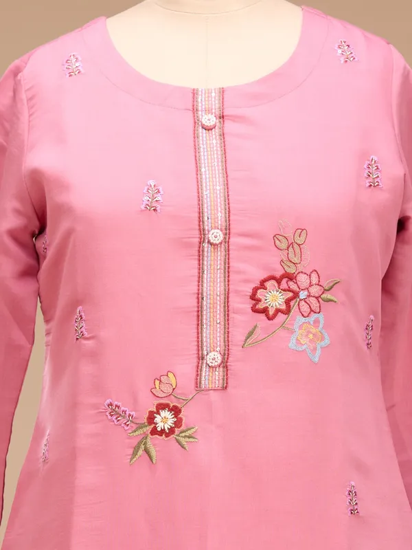Onion_Pink_Threadwork_Art_Silk_Readymade_Salwar_Suit