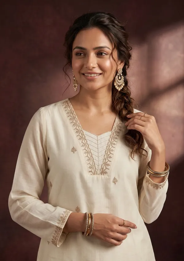 Off_White_Zariwork_Gold_Chanderi_Readymade_Salwar_Suit