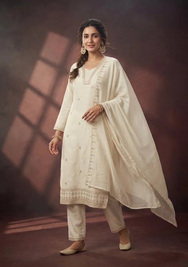 Off_White_Zariwork_Gold_Chanderi_Readymade_Salwar_Suit