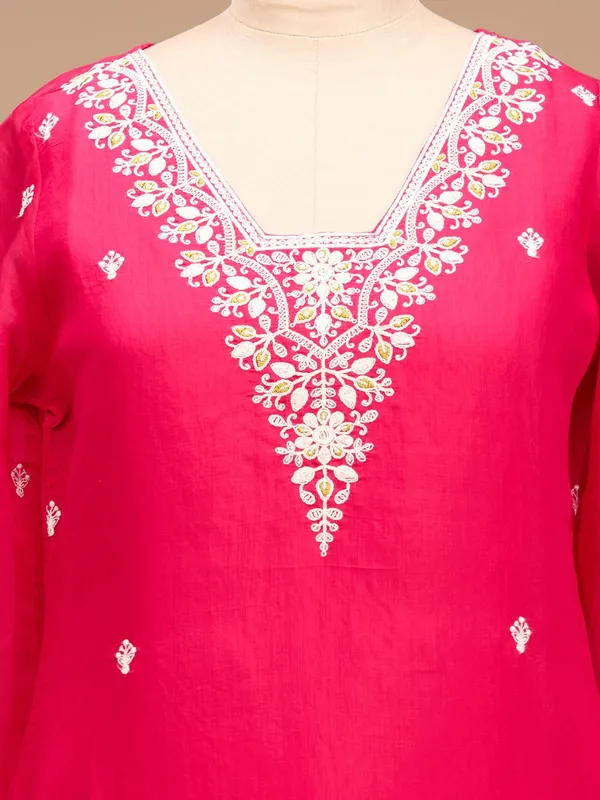 Rani_Pink_Cording_Chanderi_Readymade_Salwar_Suit