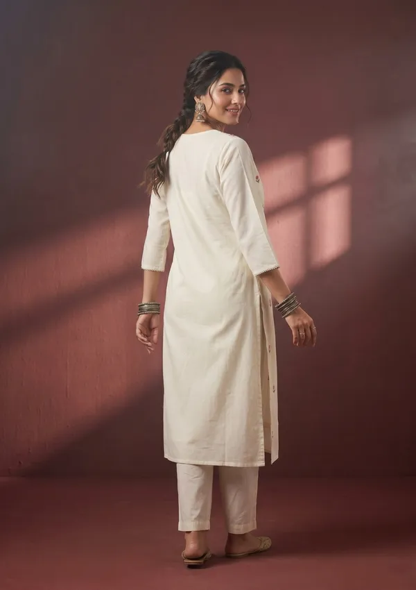 Cream_Threadwork_Art_Silk_Readymade_Salwar_Suit