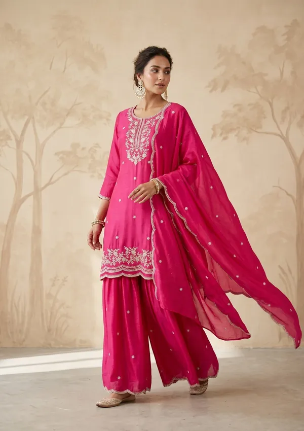 Rani_Pink_Zariwork_Gold_Chinon_Readymade_Salwar_Suit