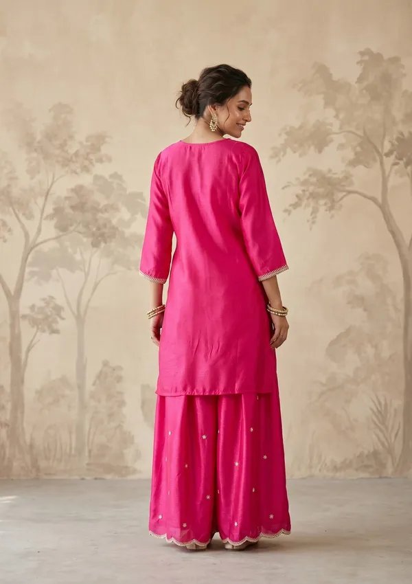 Rani_Pink_Zariwork_Gold_Chinon_Readymade_Salwar_Suit