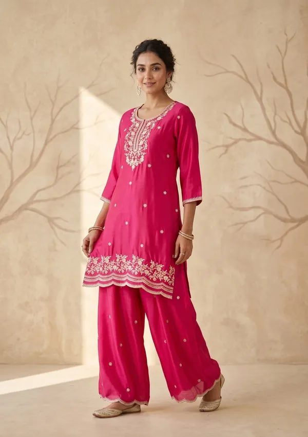 Rani_Pink_Zariwork_Gold_Chinon_Readymade_Salwar_Suit