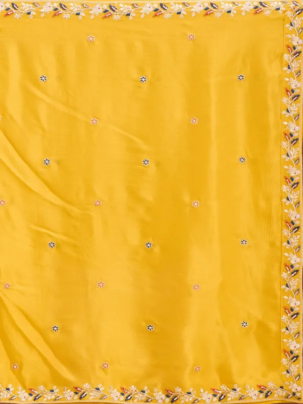 Mustard_Threadwork_Crepe_Readymade_Salwar_Suit