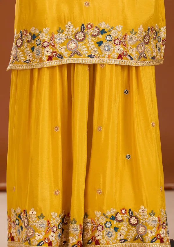 Mustard_Threadwork_Crepe_Readymade_Salwar_Suit