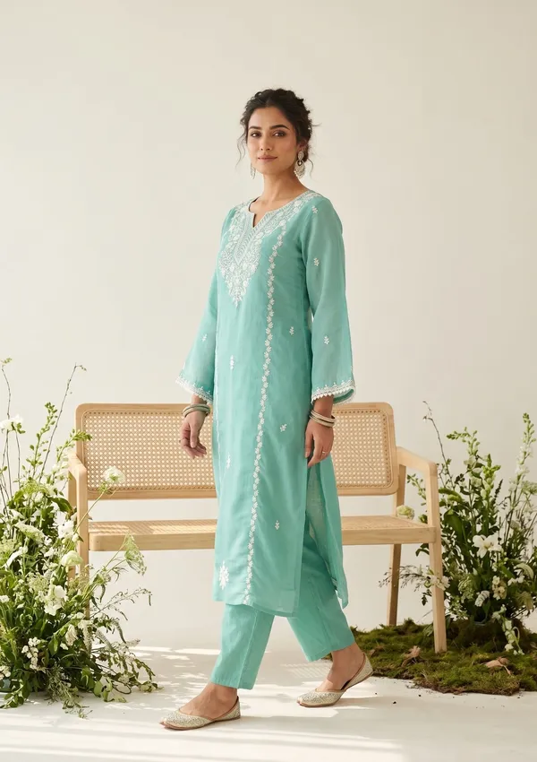 Sea_Green_Threadwork_Chanderi_Readymade_Salwar_Suit