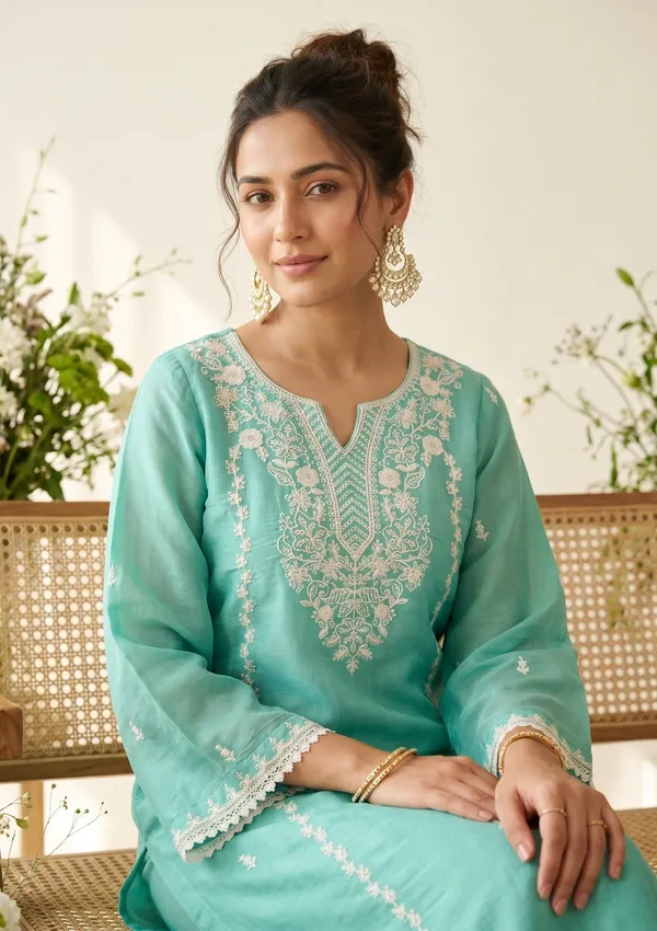Sea_Green_Threadwork_Chanderi_Readymade_Salwar_Suit