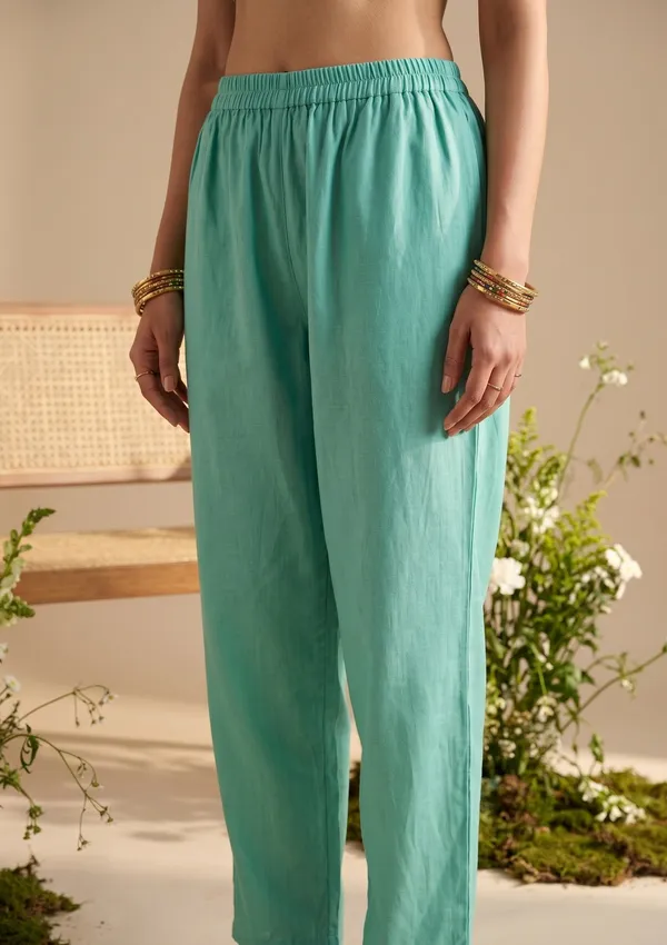 Sea_Green_Threadwork_Chanderi_Readymade_Salwar_Suit