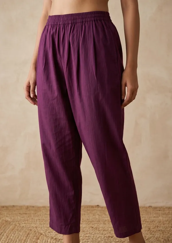 Purple_Threadwork_Chanderi_Readymade_Salwar_Suit