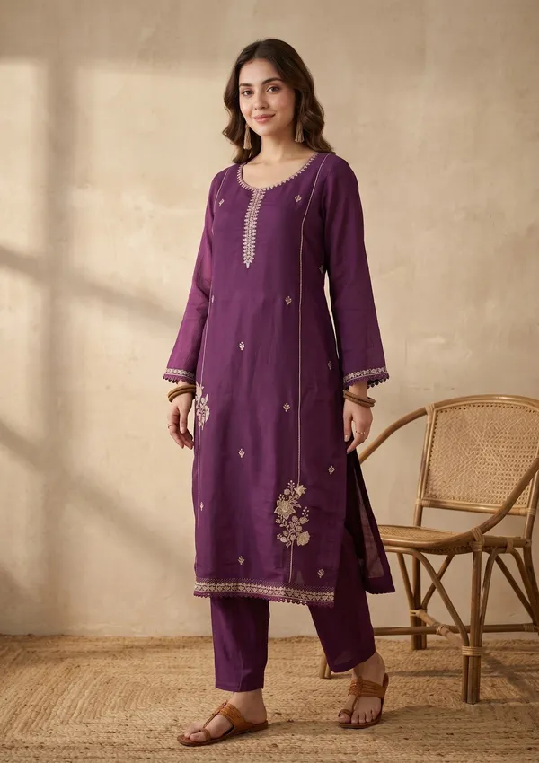 Purple_Threadwork_Chanderi_Readymade_Salwar_Suit