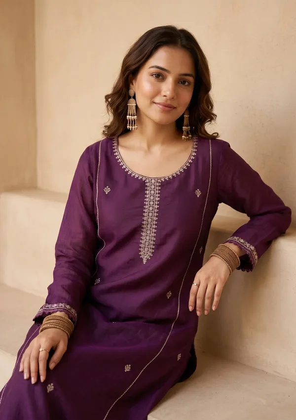 Purple_Threadwork_Chanderi_Readymade_Salwar_Suit