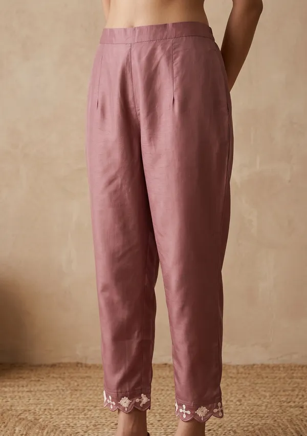Mauve_Threadwork_Organza_Readymade_Salwar_Suit
