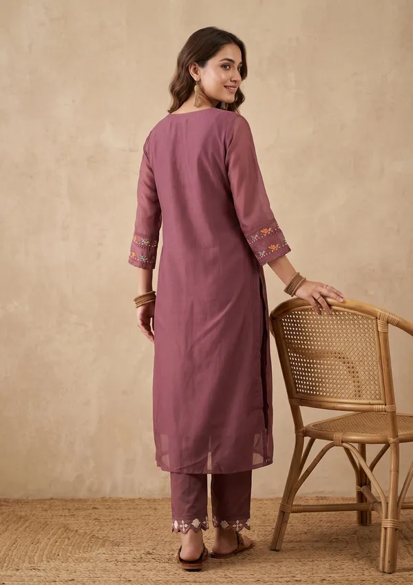 Mauve_Threadwork_Organza_Readymade_Salwar_Suit