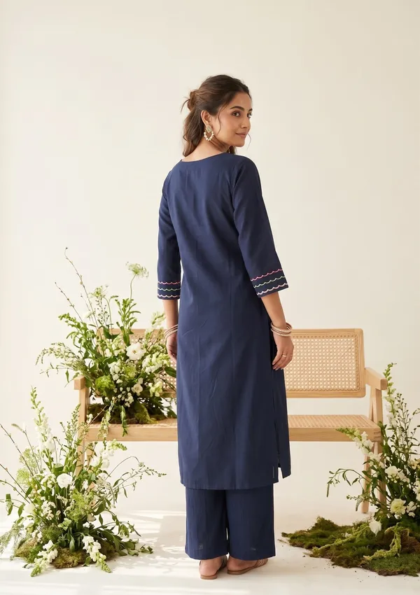 Navy_Blue_Threadwork_Art_Silk_Readymade_Salwar_Suit