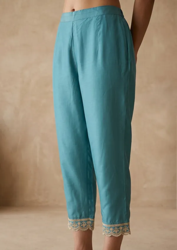 Sky_Blue_Threadwork_Organza_Readymade_Salwar_Suit
