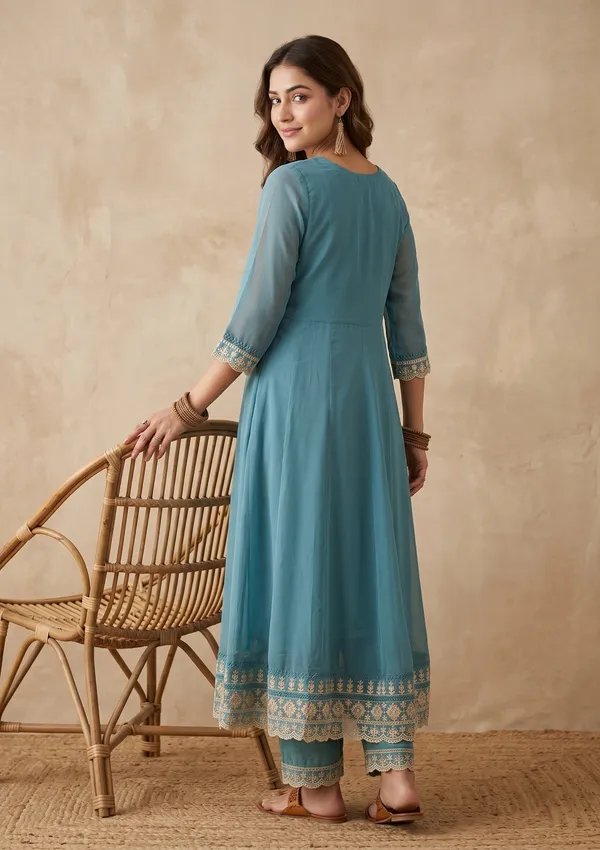 Sky_Blue_Threadwork_Organza_Readymade_Salwar_Suit