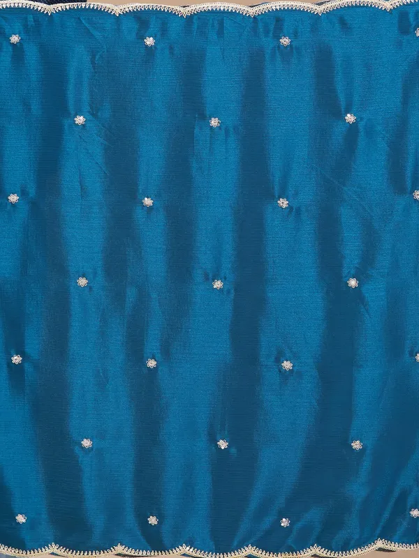 Peacock_Blue_Zariwork_Gold_Chinon_Readymade_Salwar_Suit