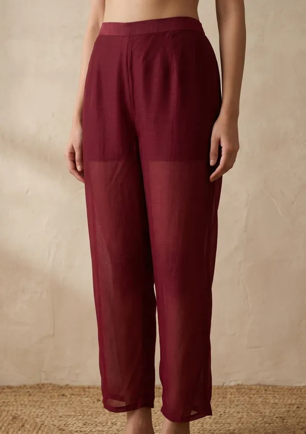 Maroon_Zariwork_Gold_Soft_Raw_Silk_Readymade_Salwar_Suit