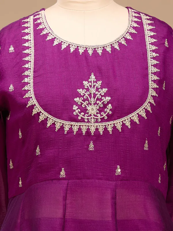 Purple_Zariwork_Gold_Soft_Raw_Silk_Readymade_Salwar_Suit
