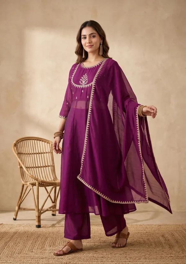 Purple_Zariwork_Gold_Soft_Raw_Silk_Readymade_Salwar_Suit
