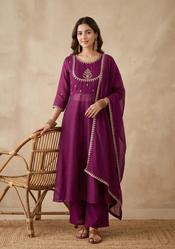 Purple_Zariwork_Gold_Soft_Raw_Silk_Readymade_Salwar_Suit