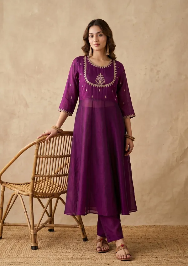 Purple_Zariwork_Gold_Soft_Raw_Silk_Readymade_Salwar_Suit