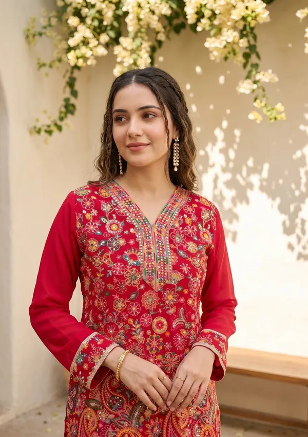 Rani_Pink_Threadwork_Georgette_Readymade_Salwar_Suit