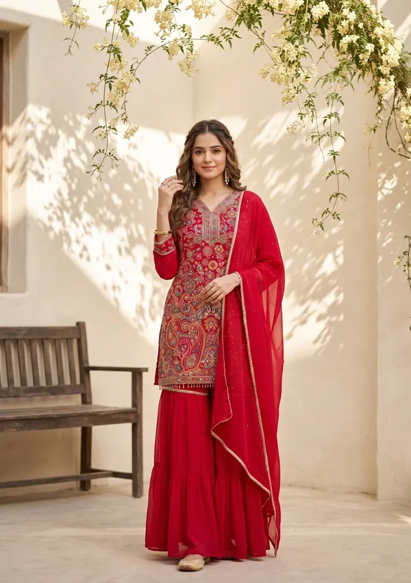 Rani_Pink_Threadwork_Georgette_Readymade_Salwar_Suit