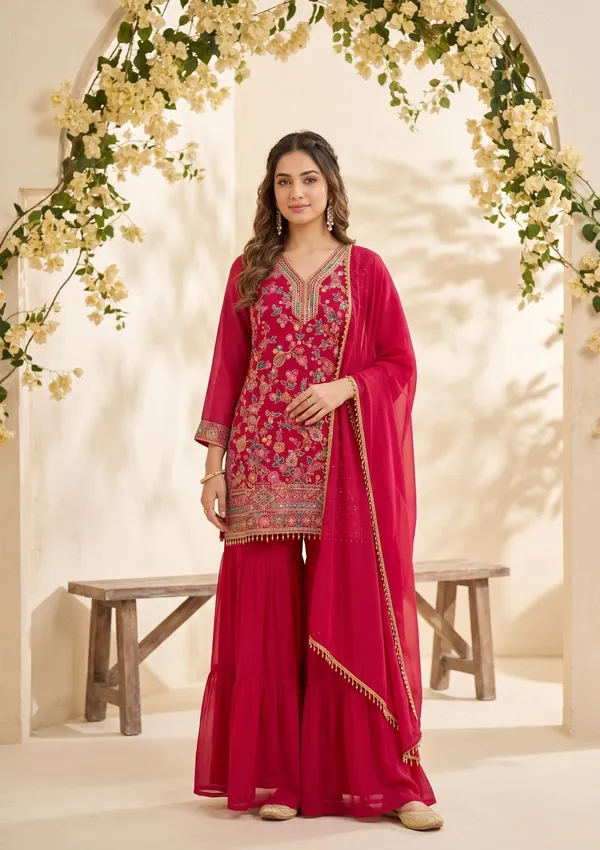 Rani_Pink_Threadwork_Georgette_Readymade_Salwar_Suit