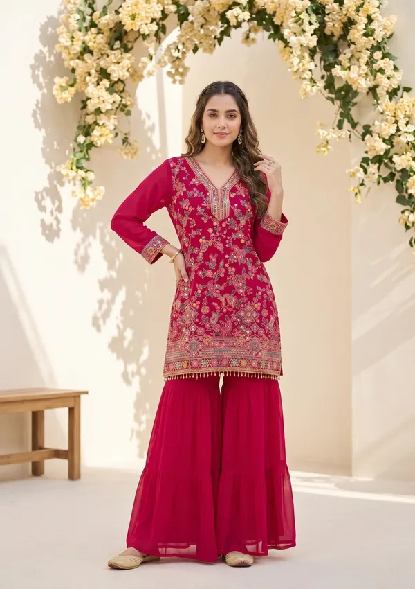 Rani_Pink_Threadwork_Georgette_Readymade_Salwar_Suit